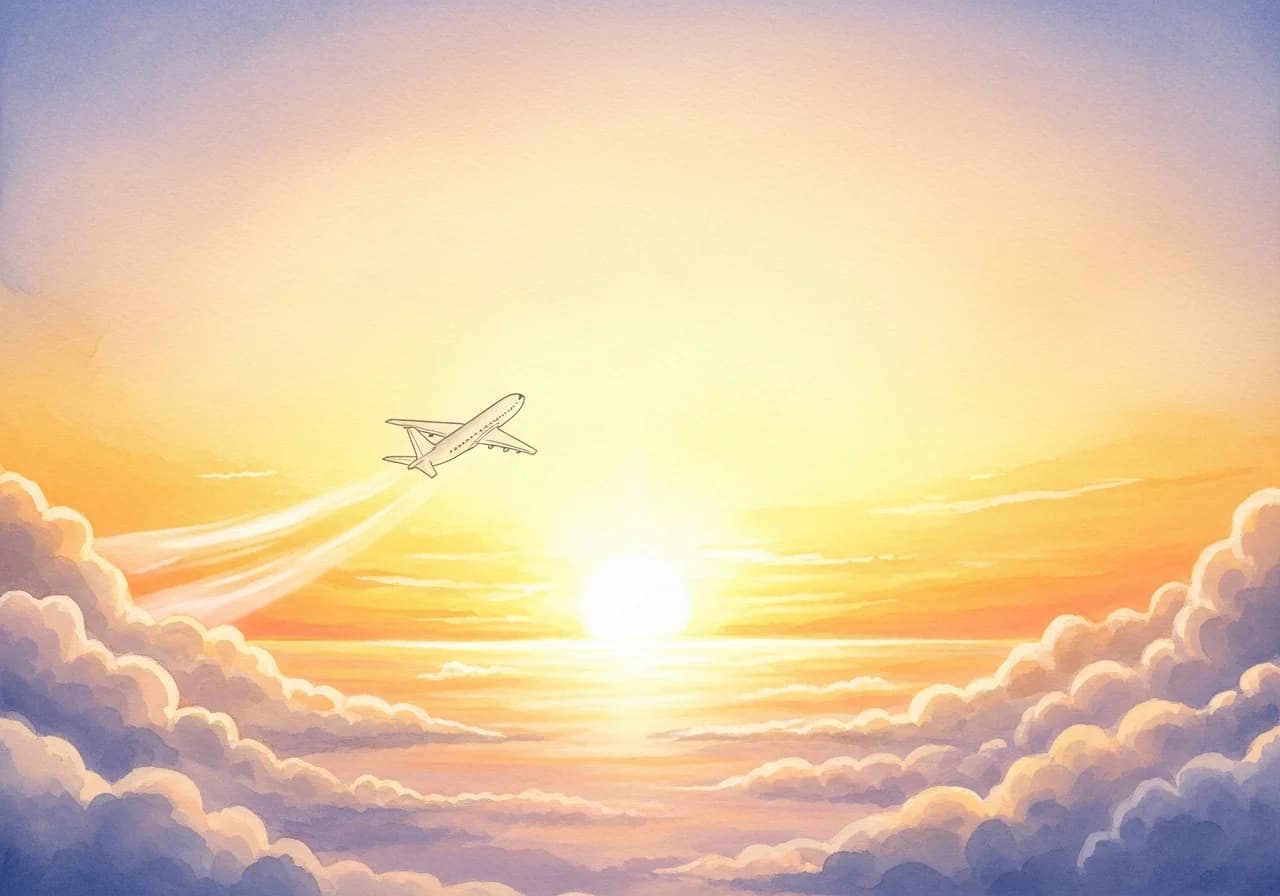 길몽: 비행기가 순조롭게 나는 꿈