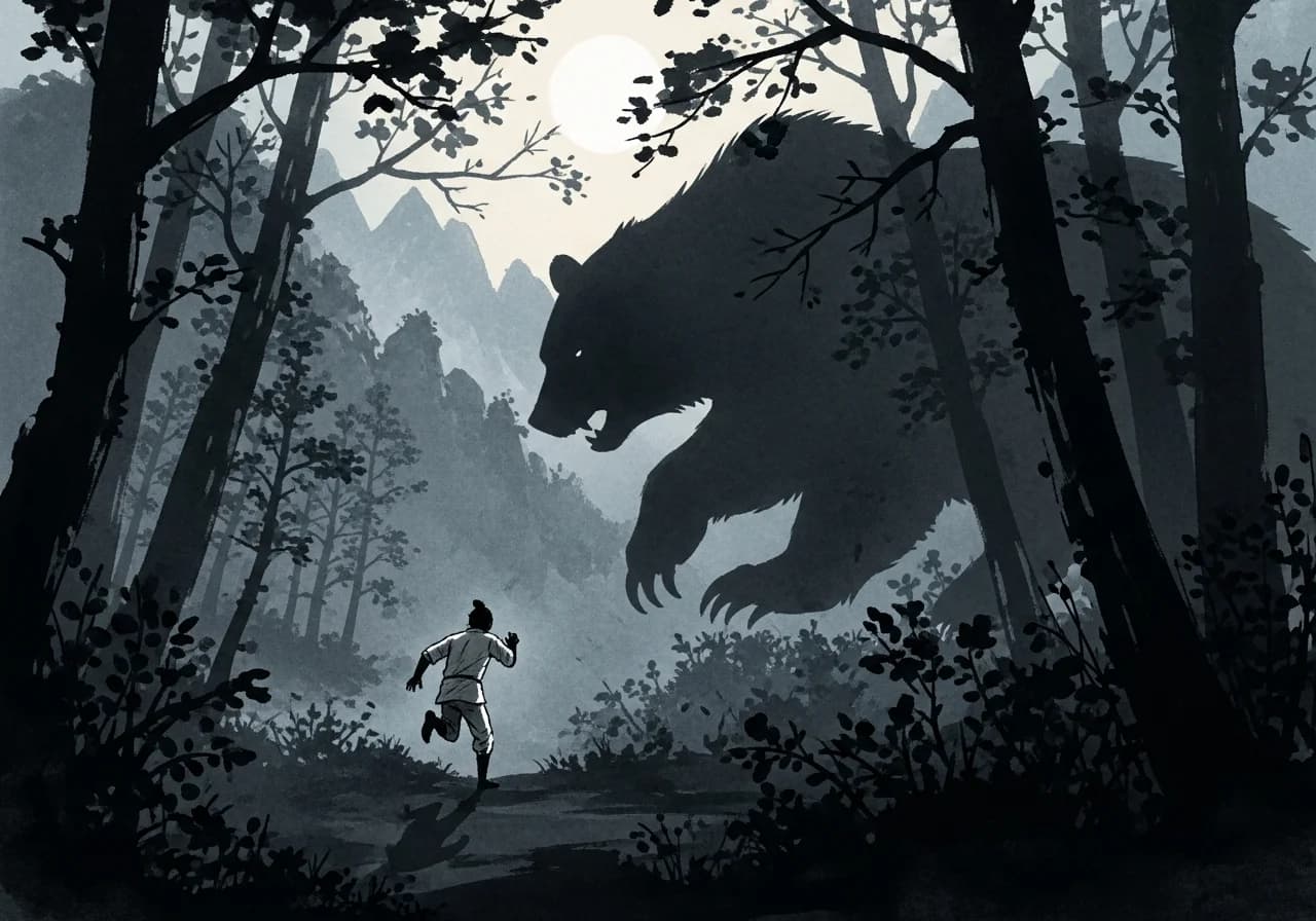 흉몽 — 도망치거나 다친 경우