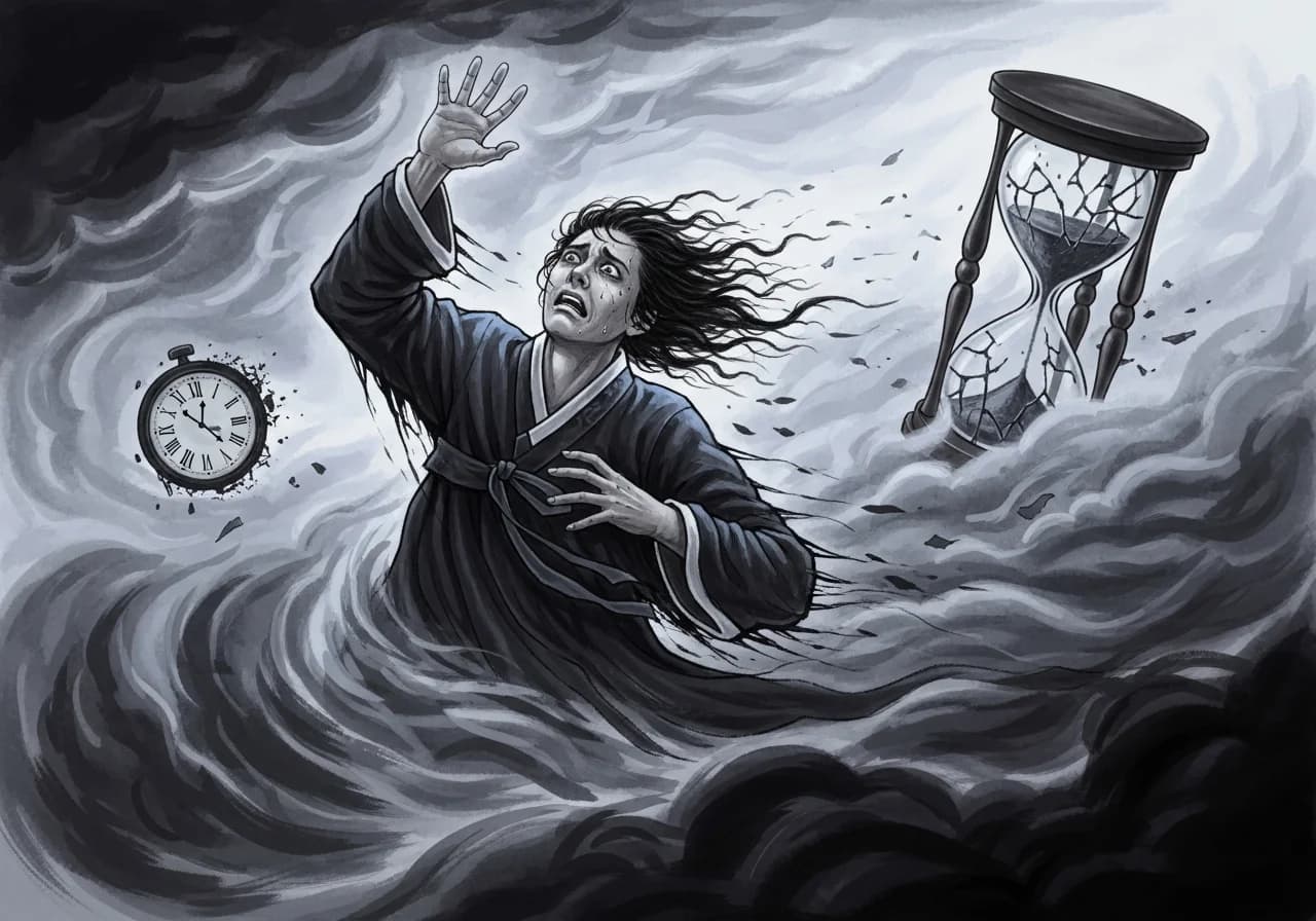 흉몽: 두려움과 절박함 속에 젊어지려 발버둥치는 꿈