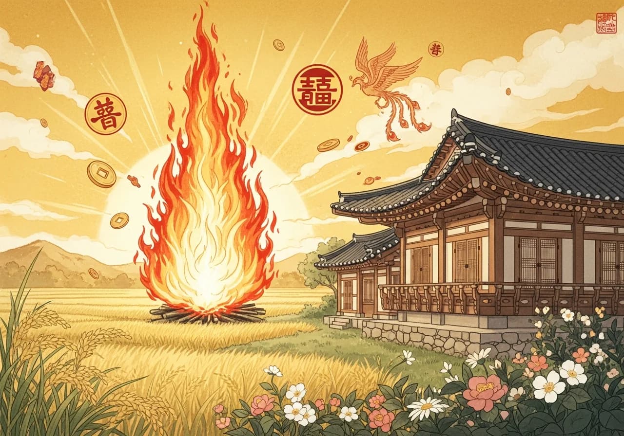 큰불 꿈 — 길몽으로 해석되는 경우