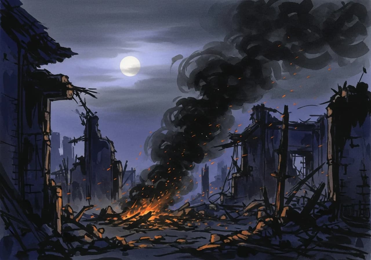 큰불 꿈 — 흉몽으로 해석되는 경우