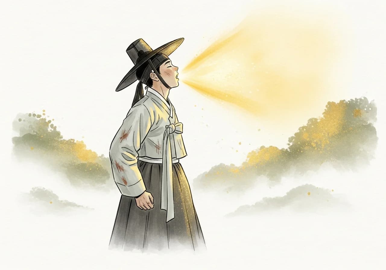 중립/긍정: 통증을 감수하며 계속 말하는 꿈