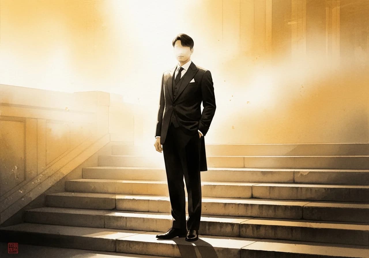 검은 옷 꿈의 길몽 해석 — 지위 변화와 새출발