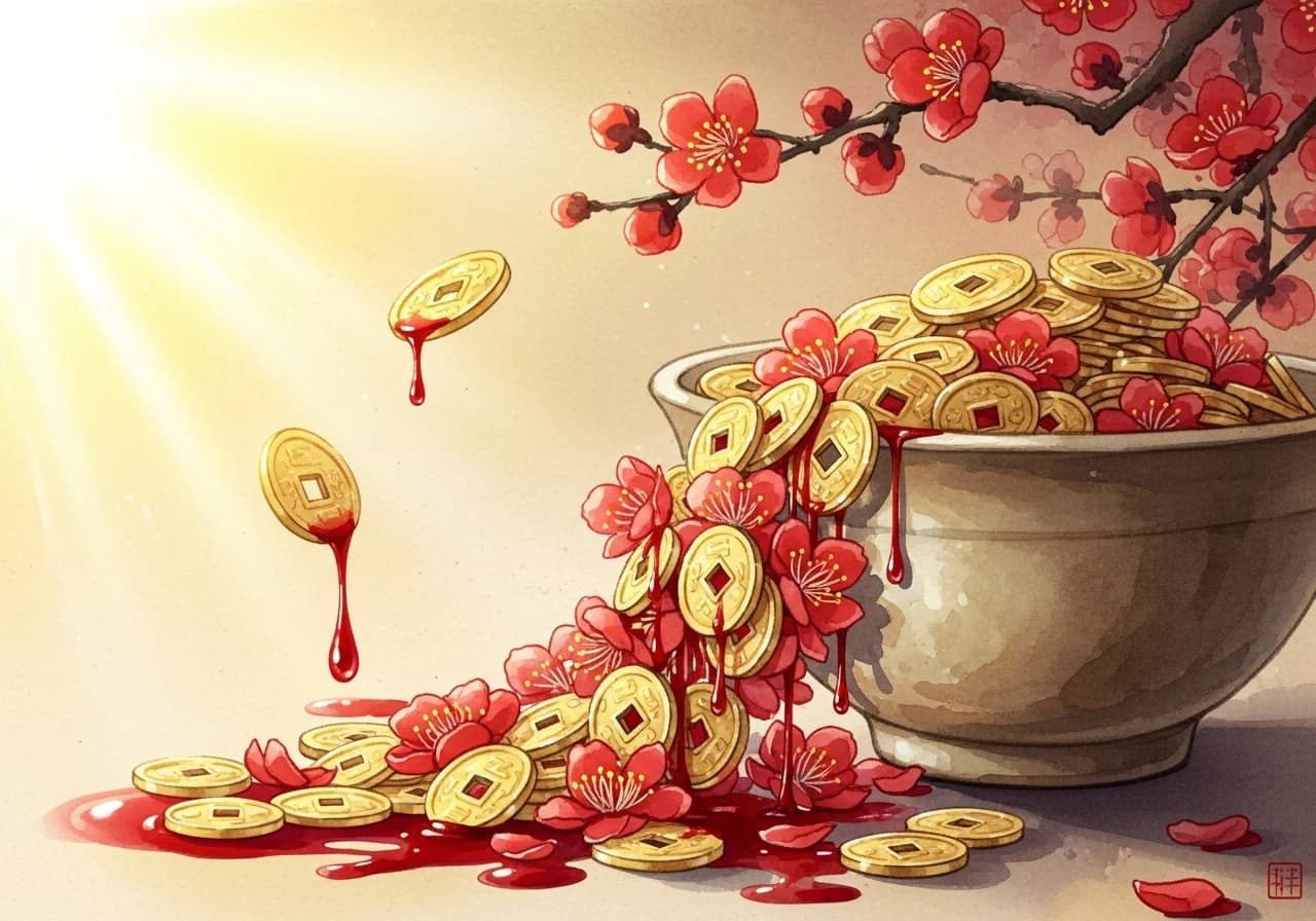 피꿈의 길몽 해석 — 재물운과 횡재의 신호