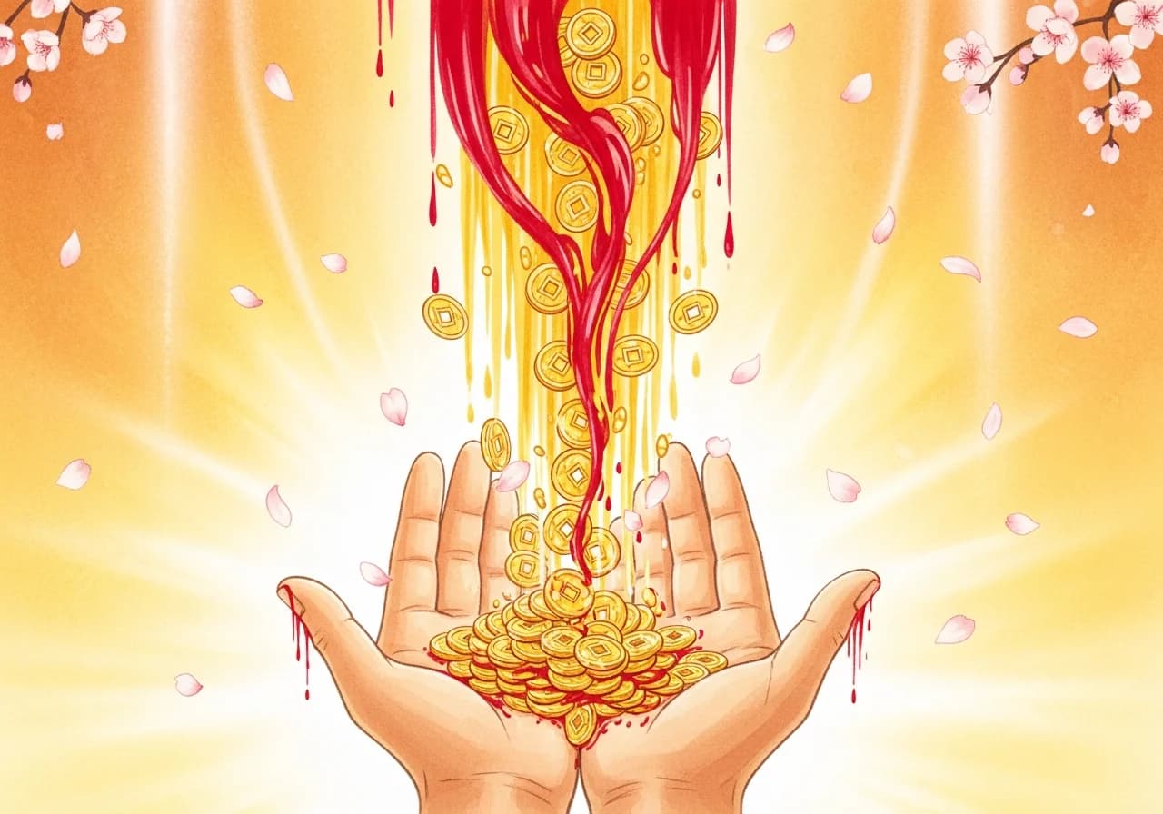 길몽: 선명한 붉은 피가 손에 묻는 꿈