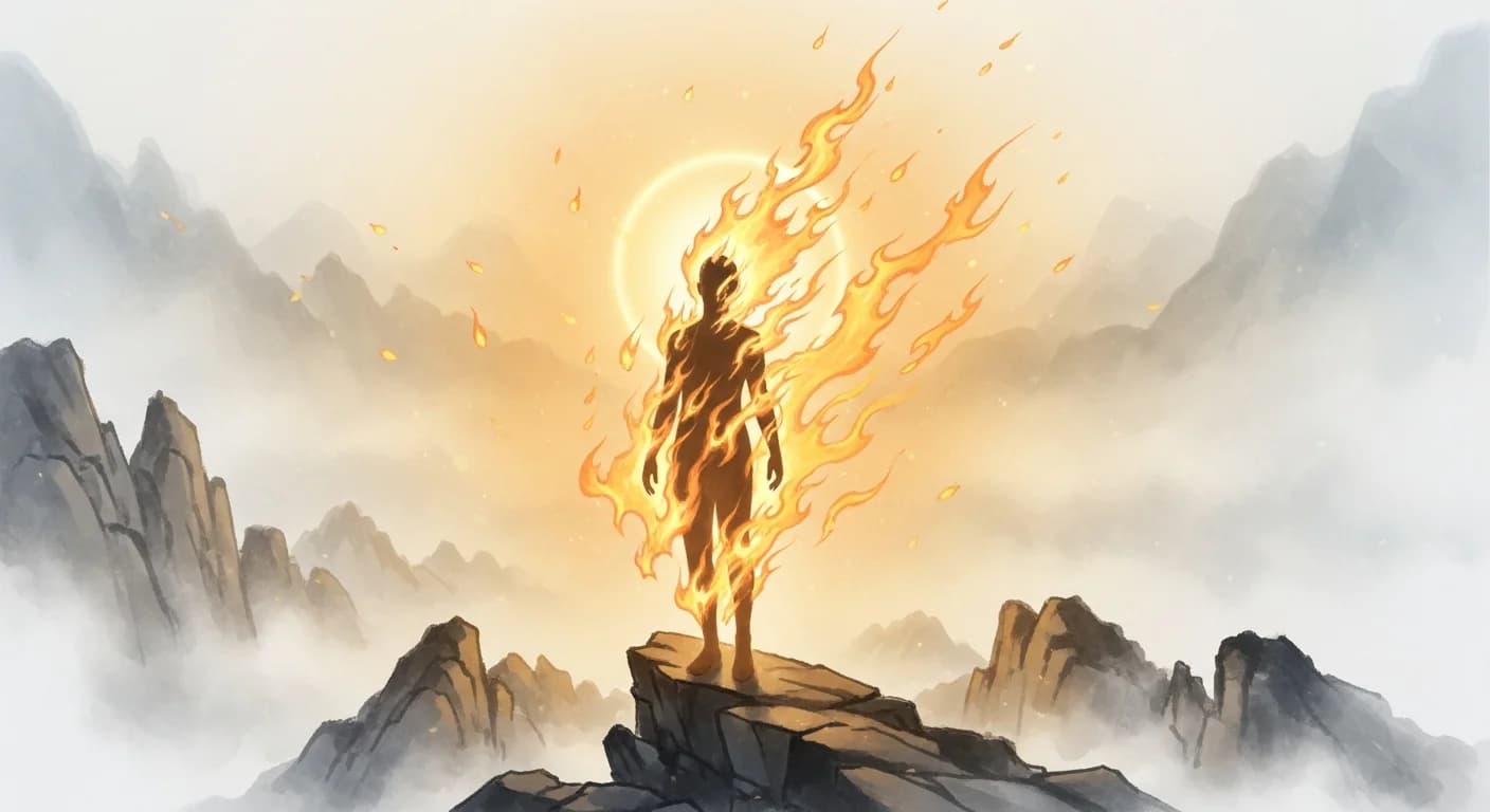 몸에 불이 붙는 꿈 해몽