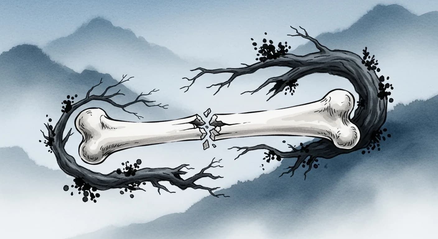 팔이 부러지는 꿈 해몽 — 능력과 지위를 잃는 경고