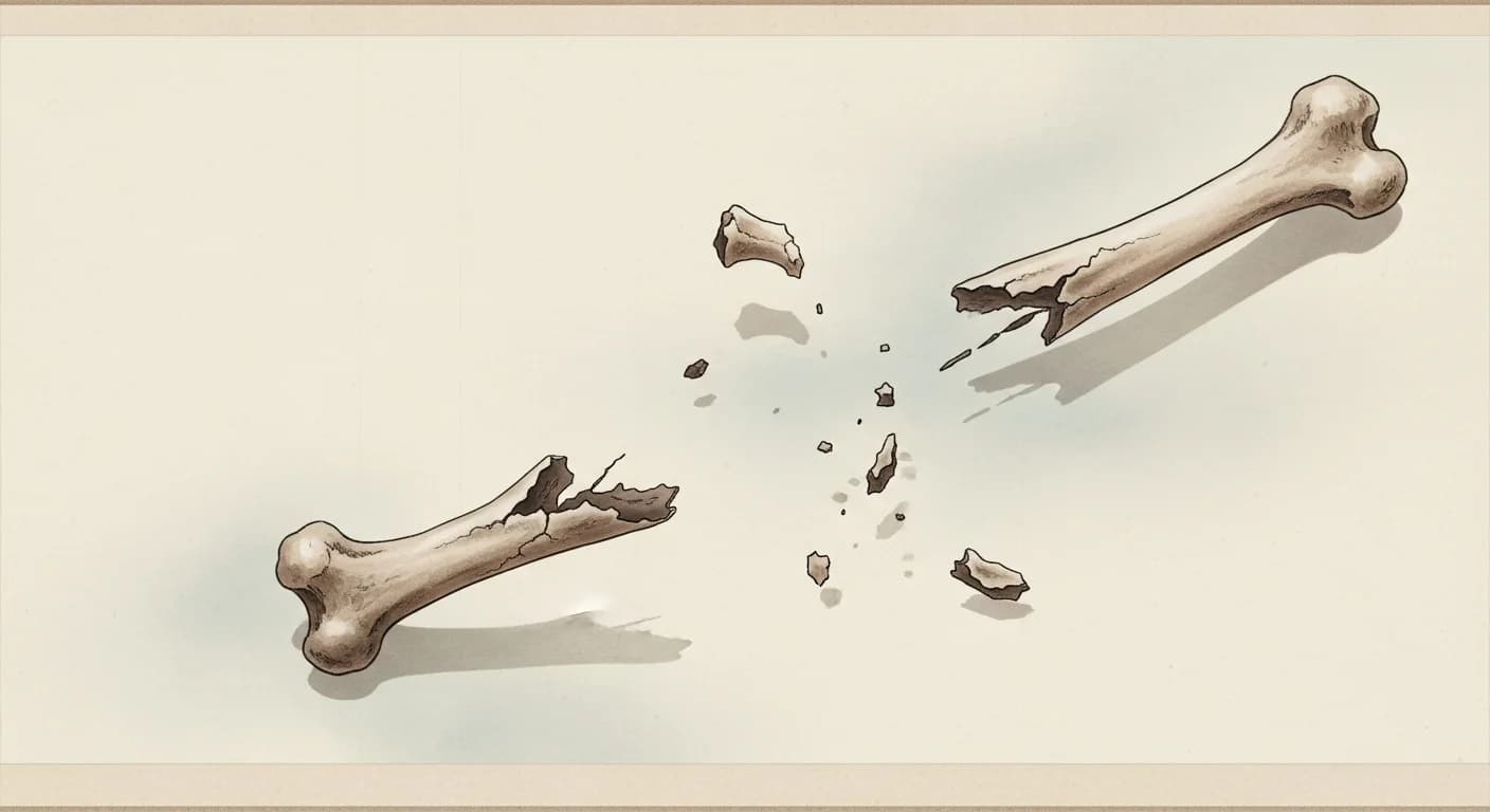 뼈가 부러지는 꿈 해몽 — 골절 꿈이 보내는 경고의 메시지