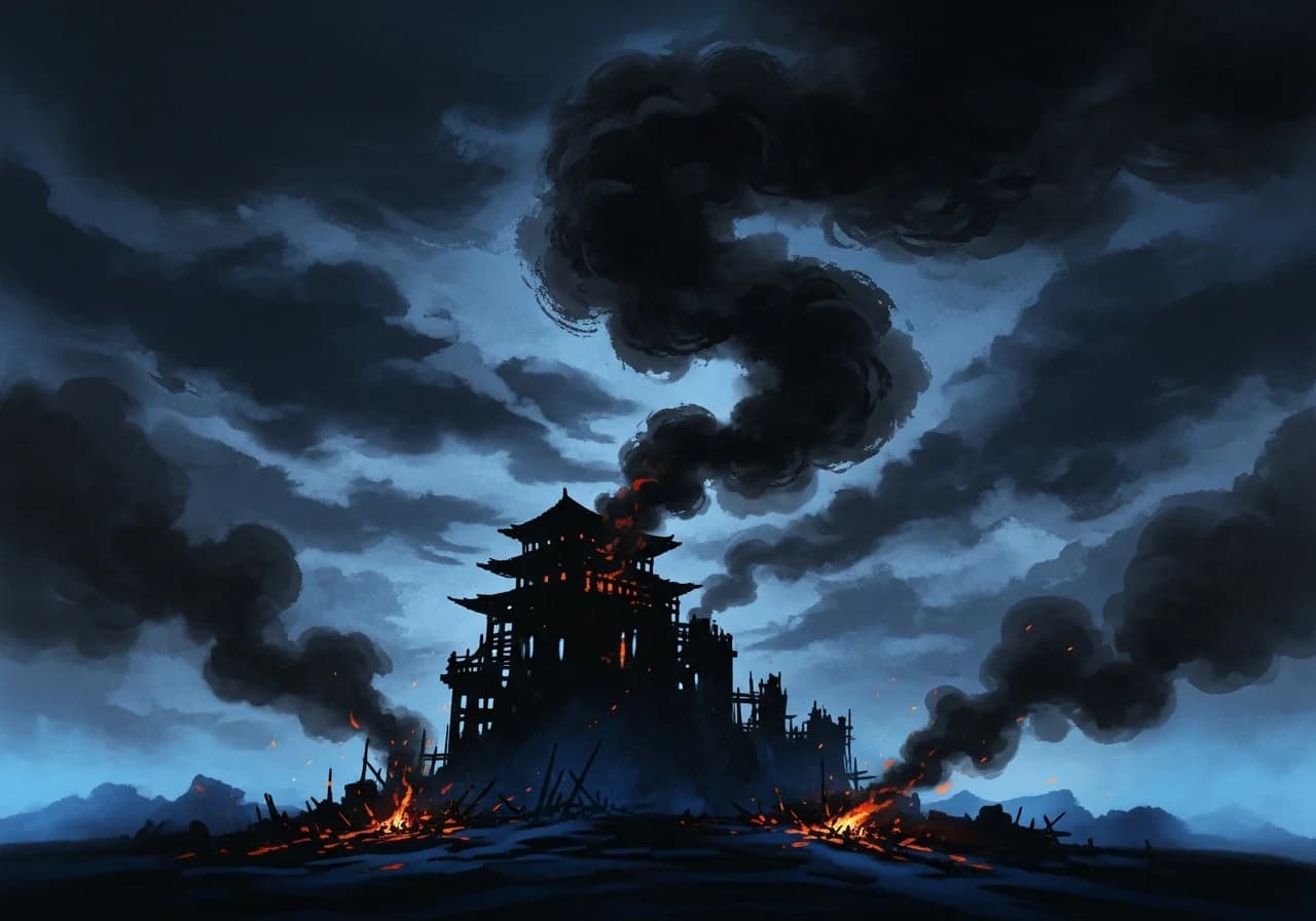 흉몽으로 읽어야 할 경우 — 약한 불과 검은 연기