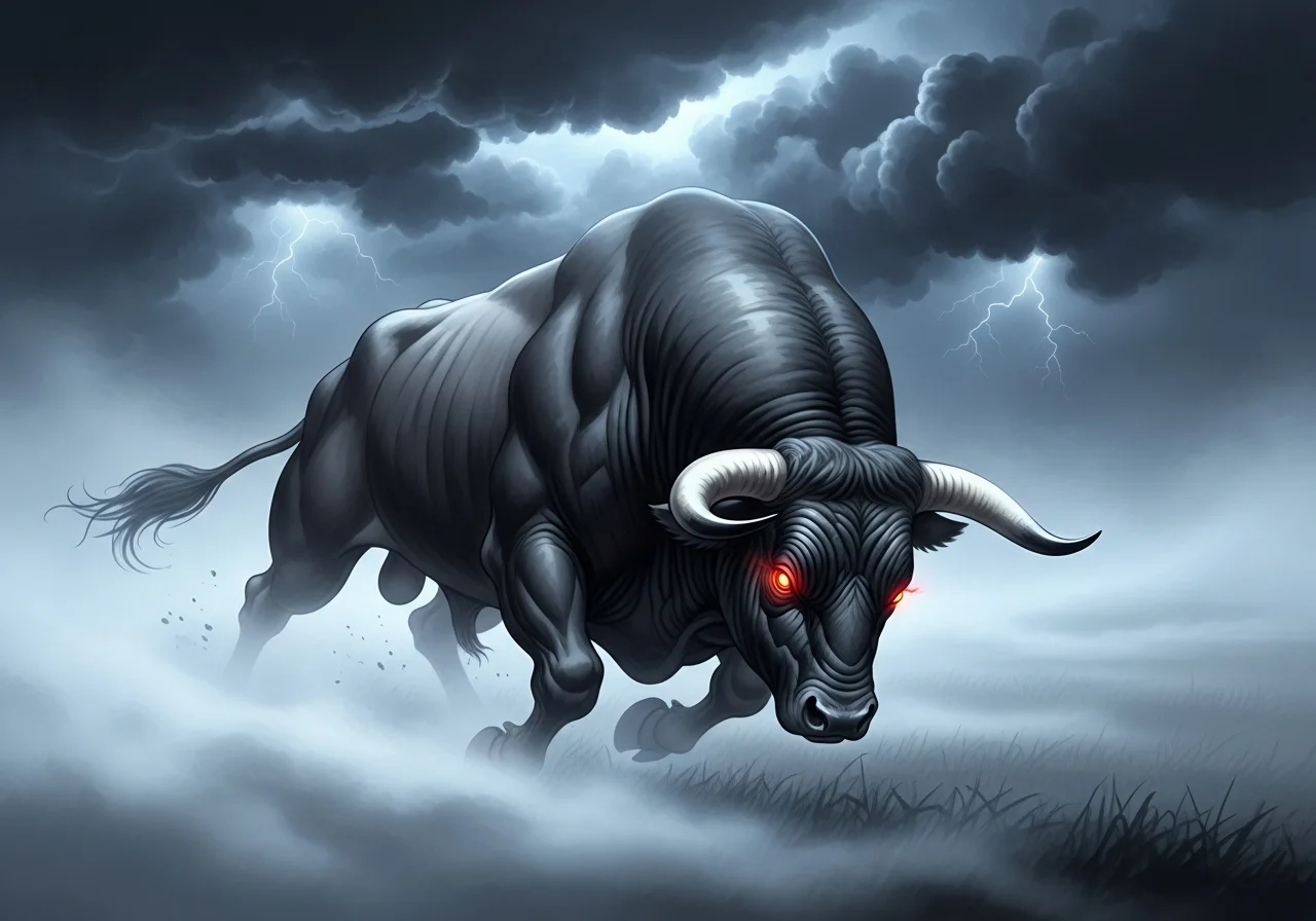 황소꿈의 흉몽 — 갈등, 배신, 손실의 경고