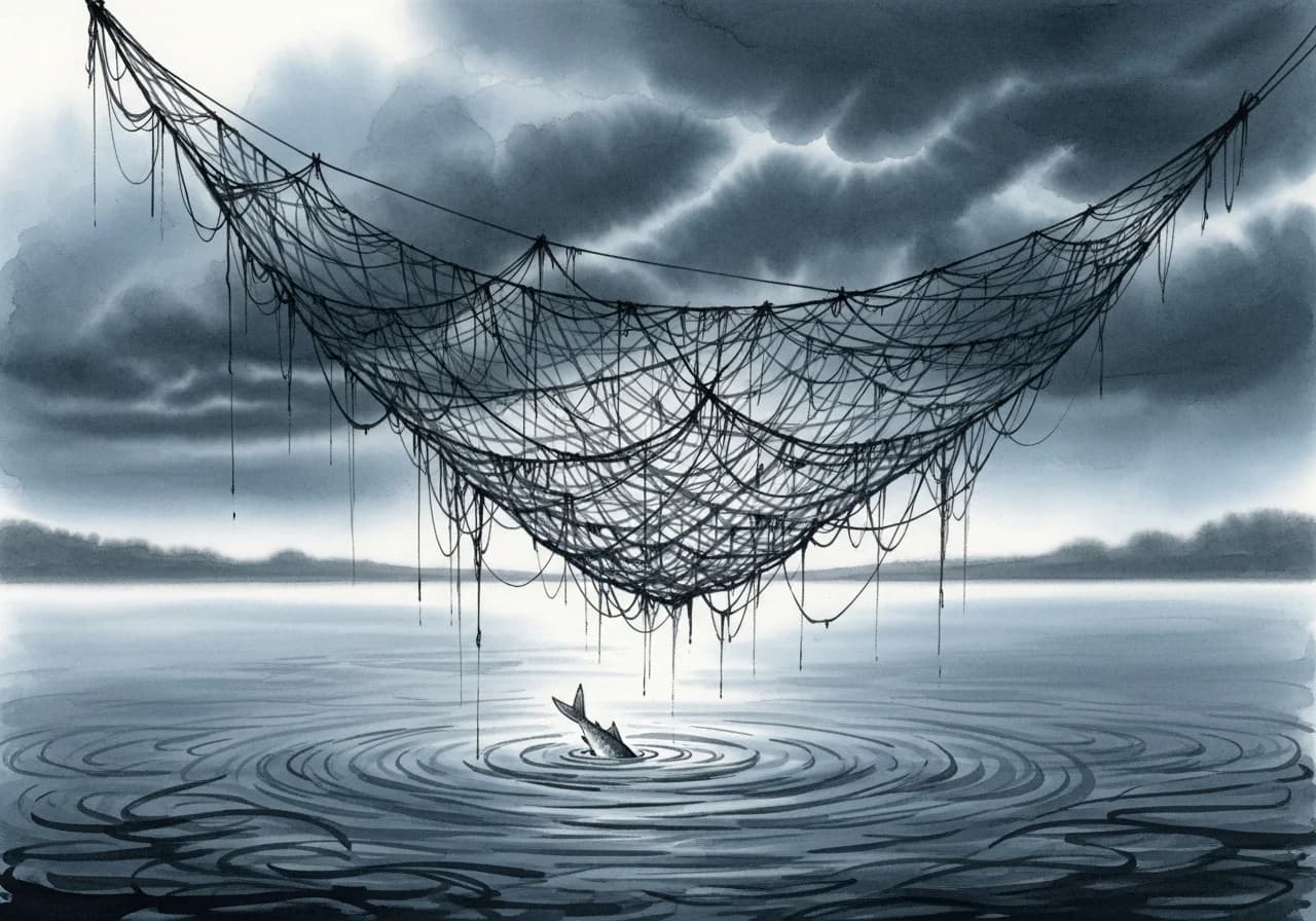 흉몽 — 물고기를 잡다 놓치는 꿈의 경고