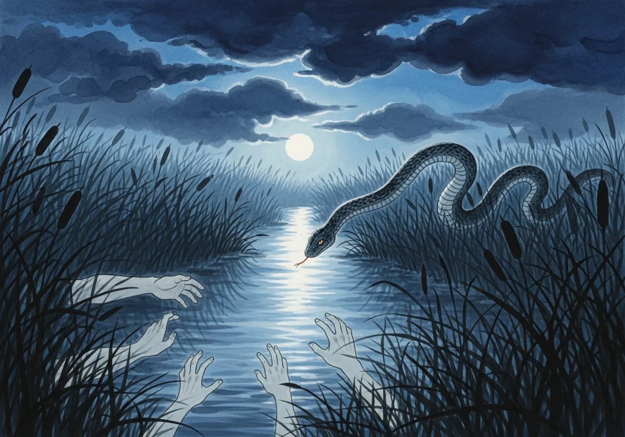 뱀을 잡으려다 놓치는 꿈 — 주의가 필요한 흉몽