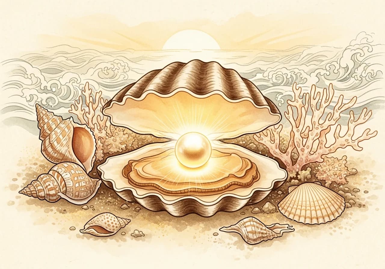 조개꿈의 길몽 해석 - 재물과 행운