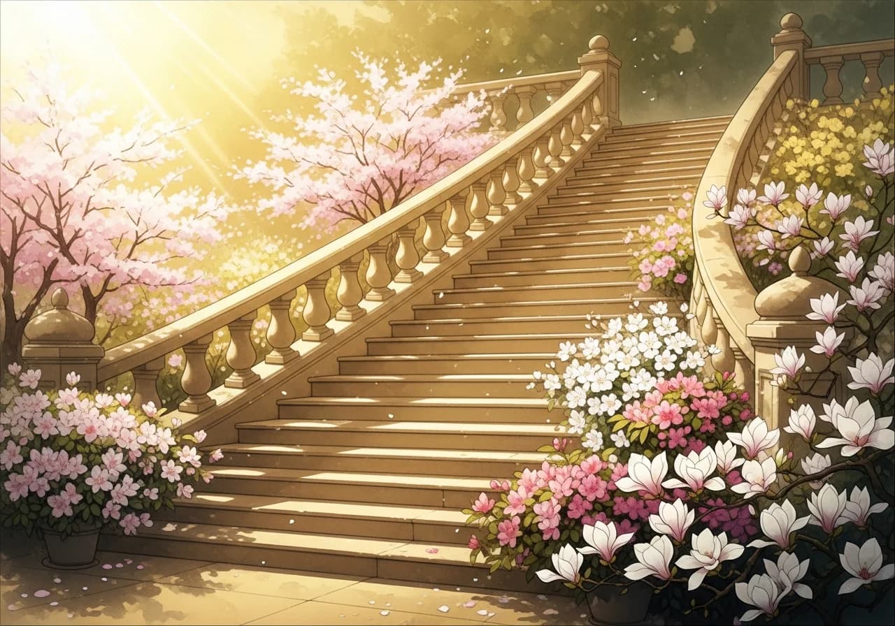 계단을 수월하게 오르는 꿈 — 대표적인 길몽