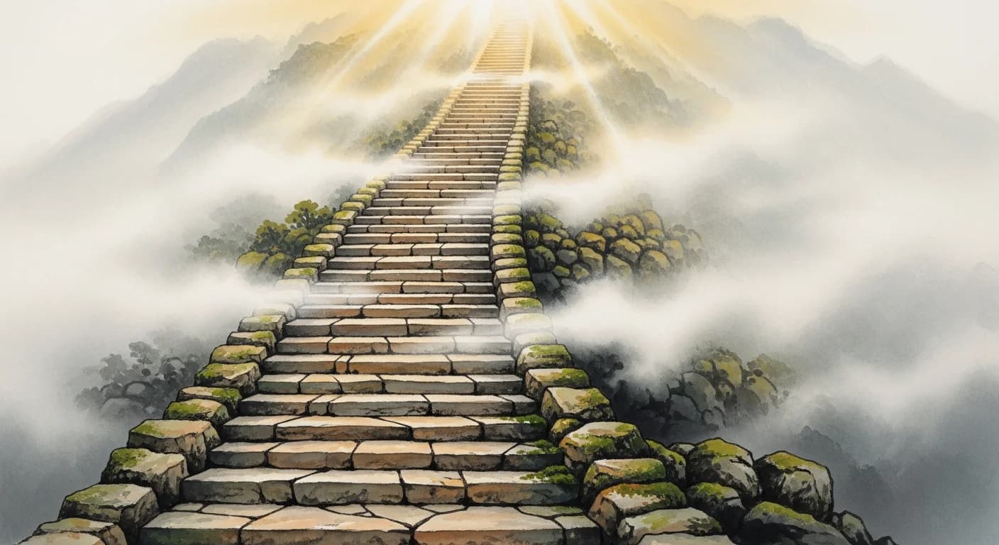Climbing Stairs Dream Meaning — Complete Korean Dream Interpretation Guide