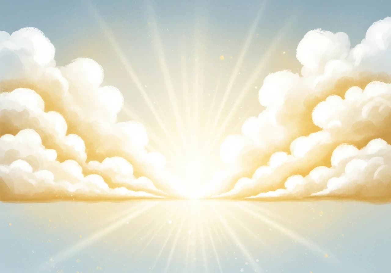 흰 구름·오색 구름 꿈 — 사업 번창과 명예의 길몽