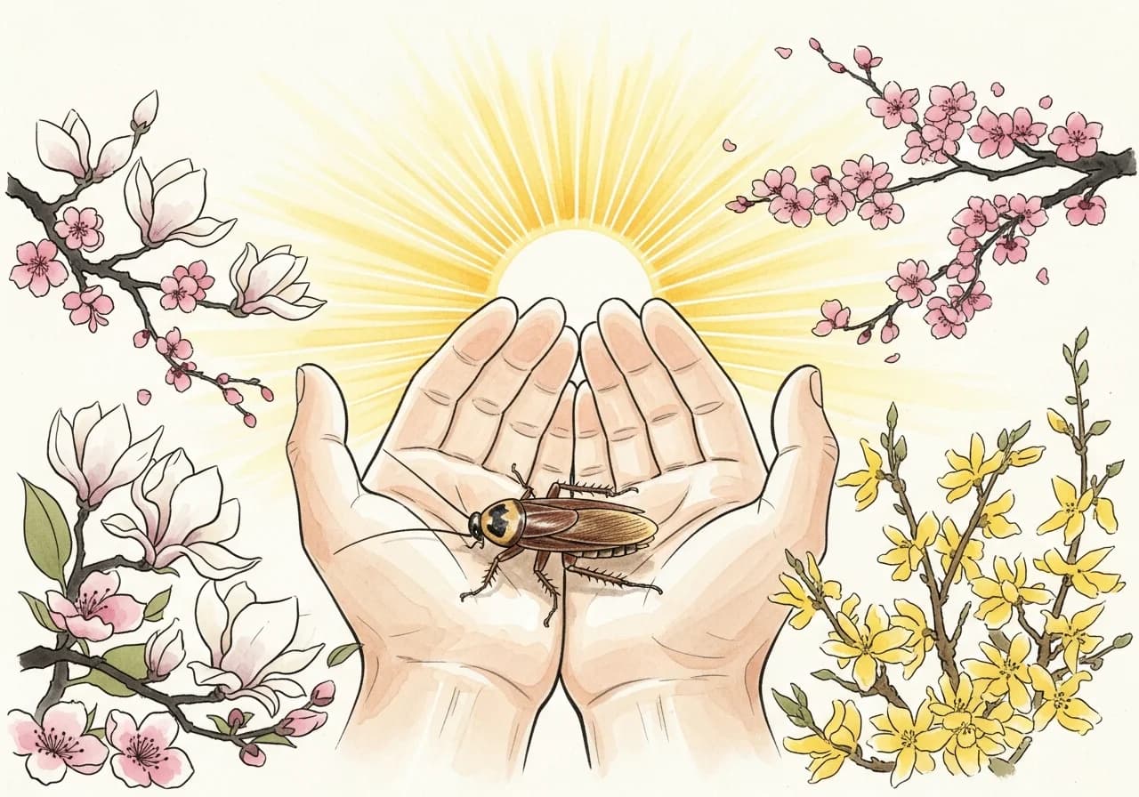 바퀴벌레 꿈 — 길몽으로 보는 경우