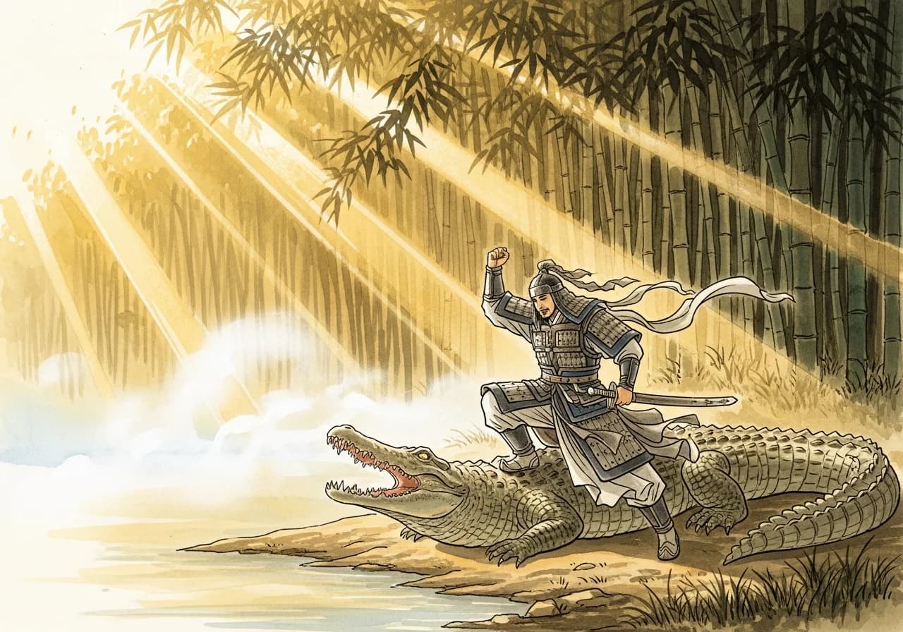 악어와 싸워 이기는 꿈 — 강력한 길몽, 승리의 예고