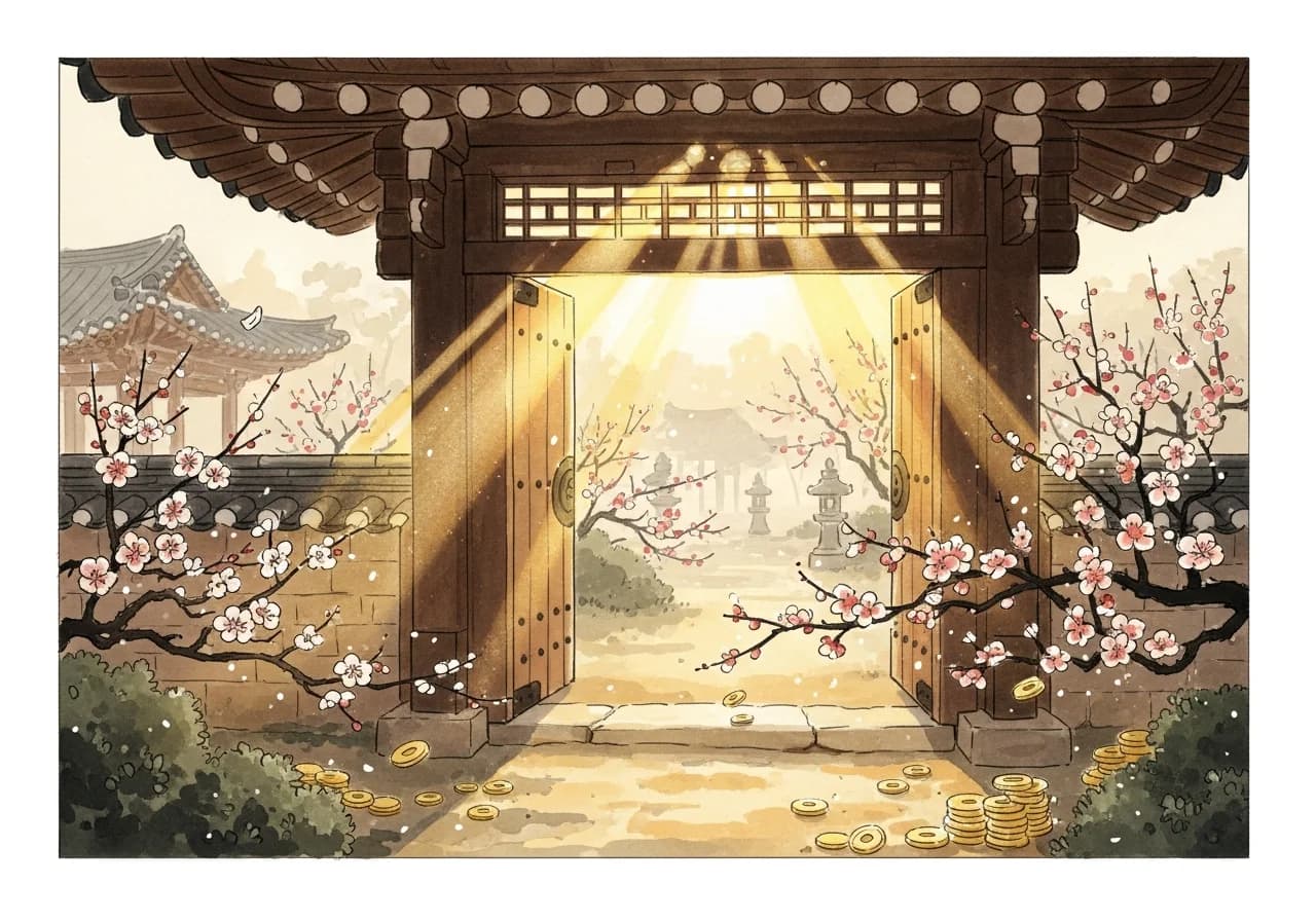 길몽 — 웃는 얼굴, 재물 증여, 따뜻한 포옹