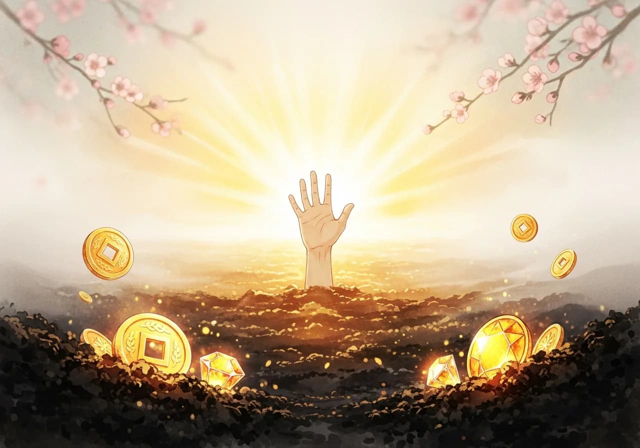 Auspicious Signs: Treasure, Water, and Golden Soil