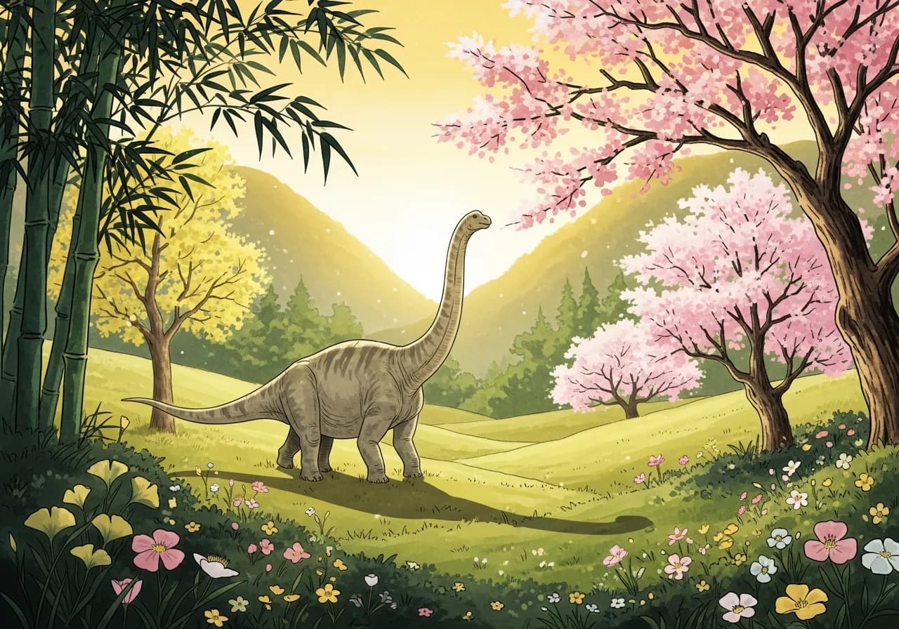 공룡꿈 길몽 — 귀인과 재물의 예고