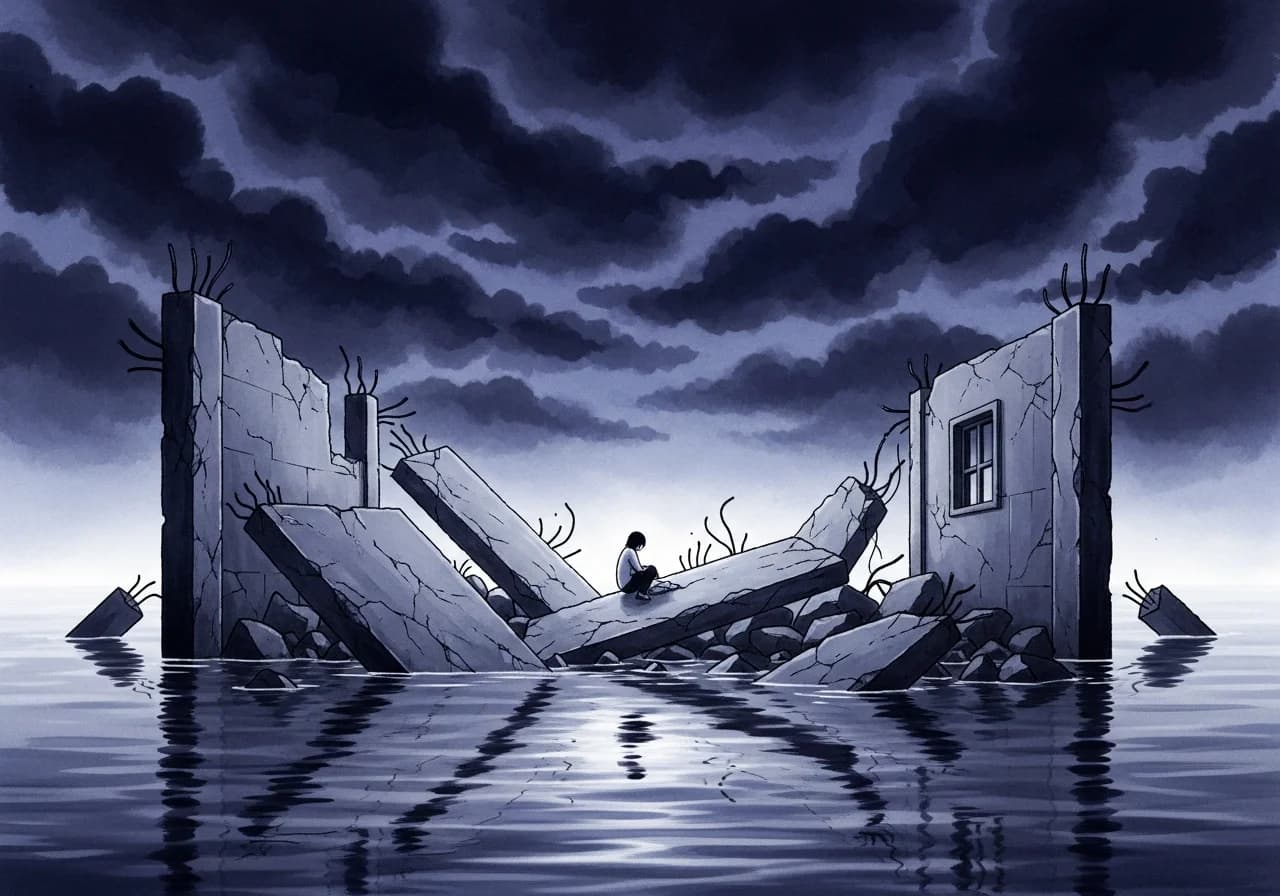 흉몽: 재난에 휩쓸리거나 집이 파괴되는 꿈