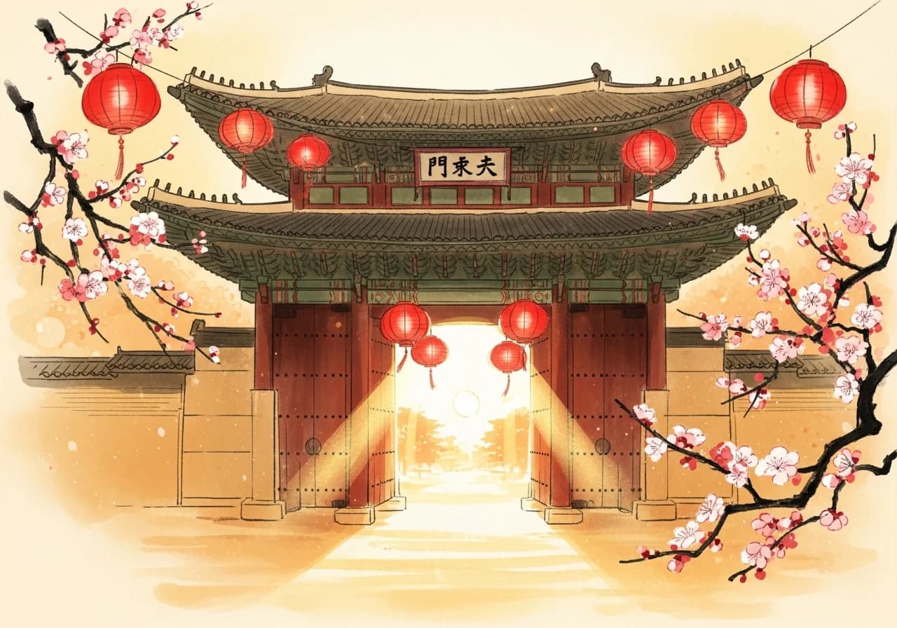 문을 여는 꿈 — 새로운 기회와 재물의 길몽