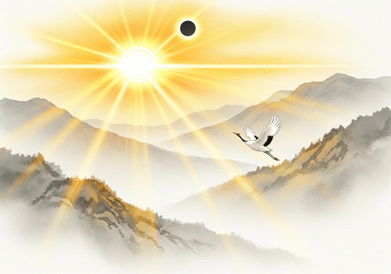 일식·월식 꿈의 길몽 해석 — 재기, 태몽, 귀인의 도움