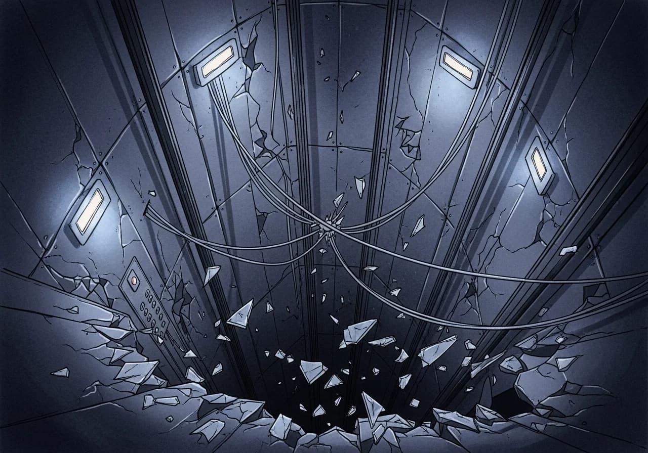 엘리베이터 추락·고장·하강 꿈 — 경계와 대비가 필요한 흉몽