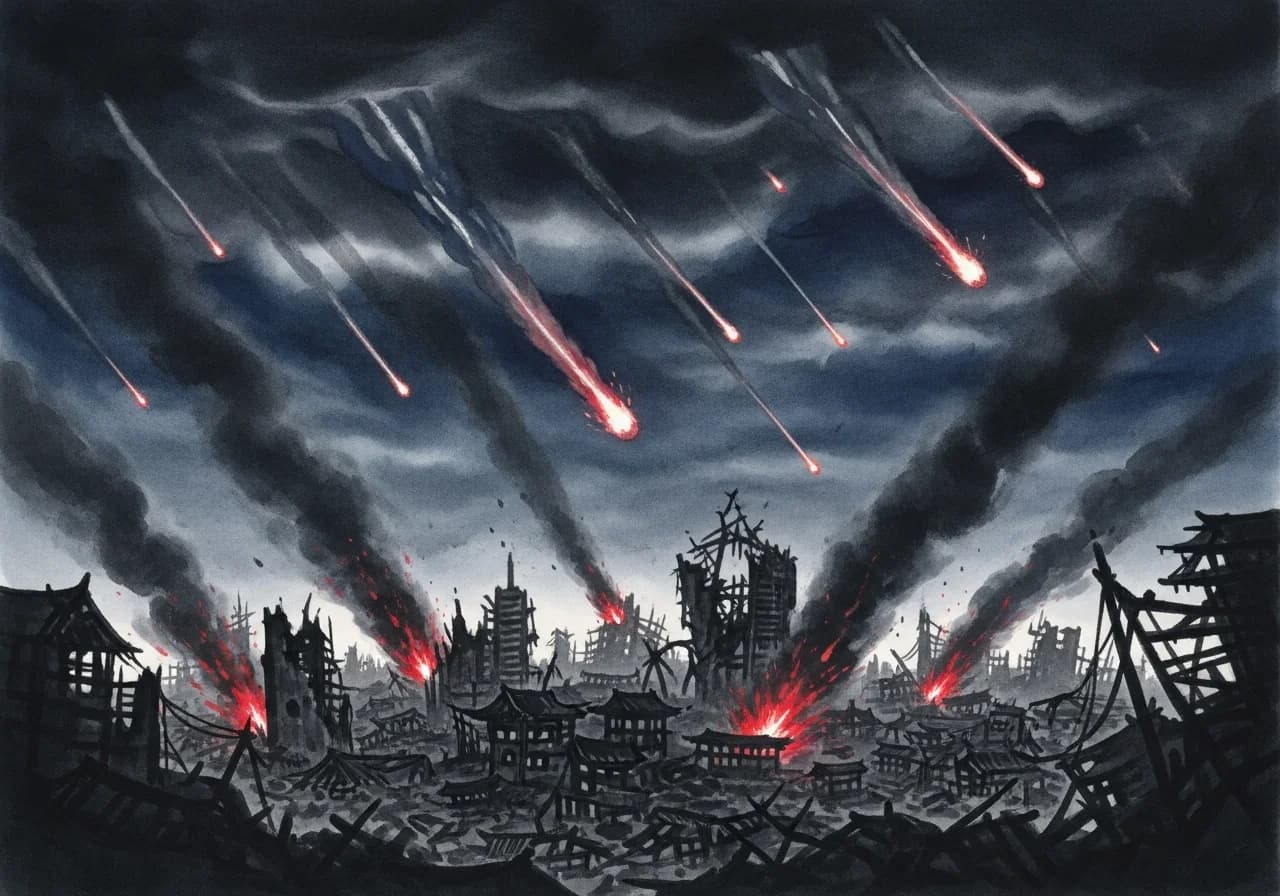 종말 꿈의 흉몽 해석 — 무기력하게 바라보거나 도망치면 주의