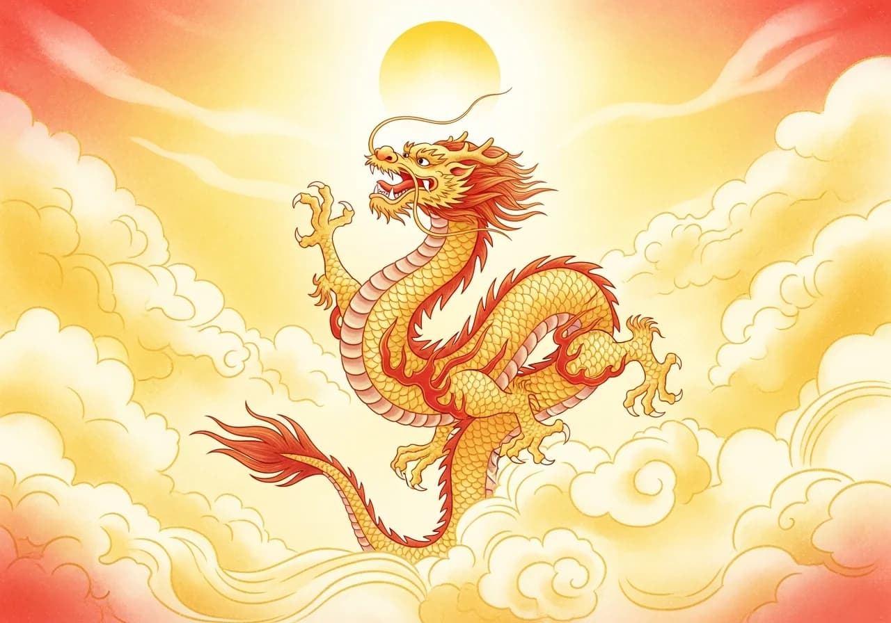 용이 불을 뿜는 꿈 — 길몽 해석