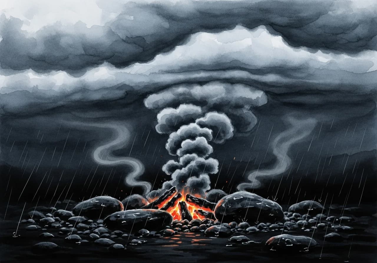 불꿈이 흉몽인 경우 — 차질과 경고의 신호