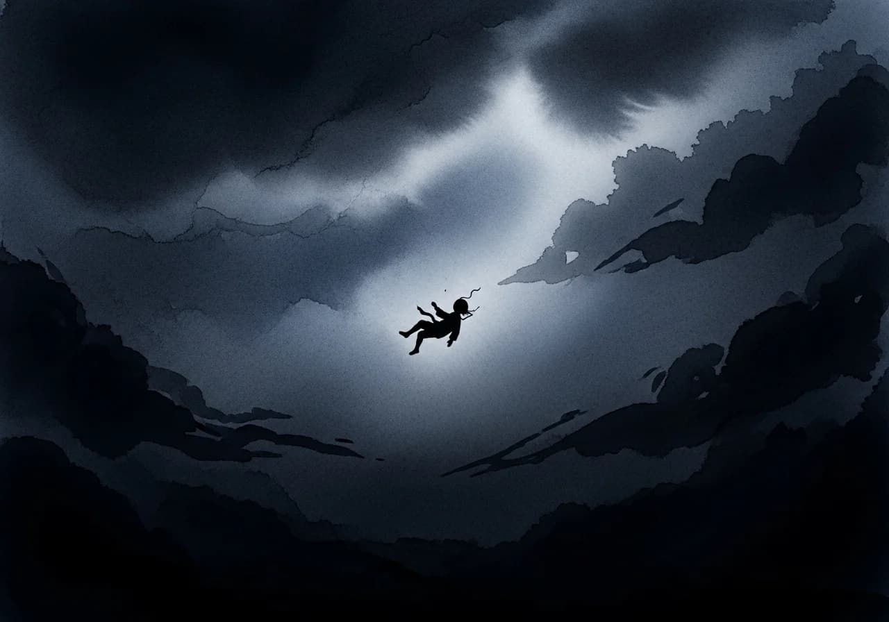 공중에 떠있는 꿈 — 흉몽의 경고