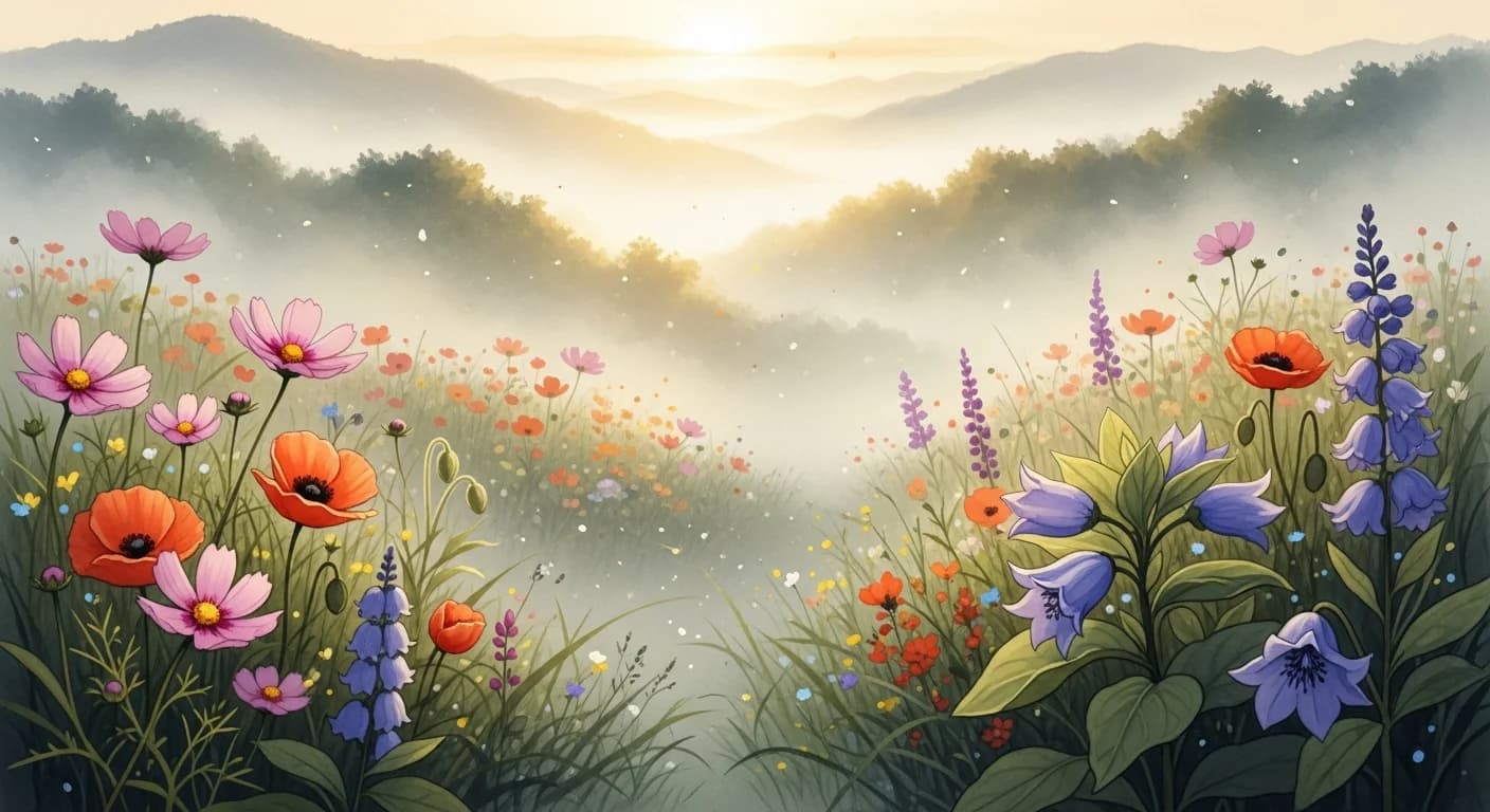 꽃 꿈해몽 — 꽃 상태별 길몽·흉몽 완벽 해석