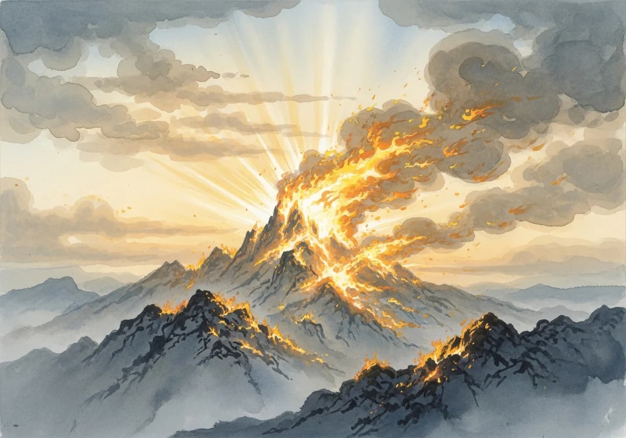 산불 꿈 길몽 해석 — 재물운과 사회적 상승