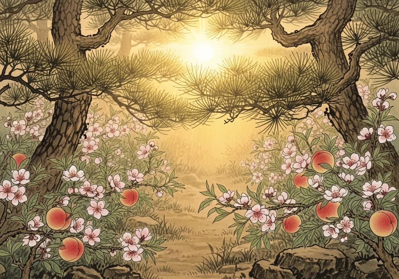 꽃이 만발한 정원 꿈 — 재물과 경사의 길몽