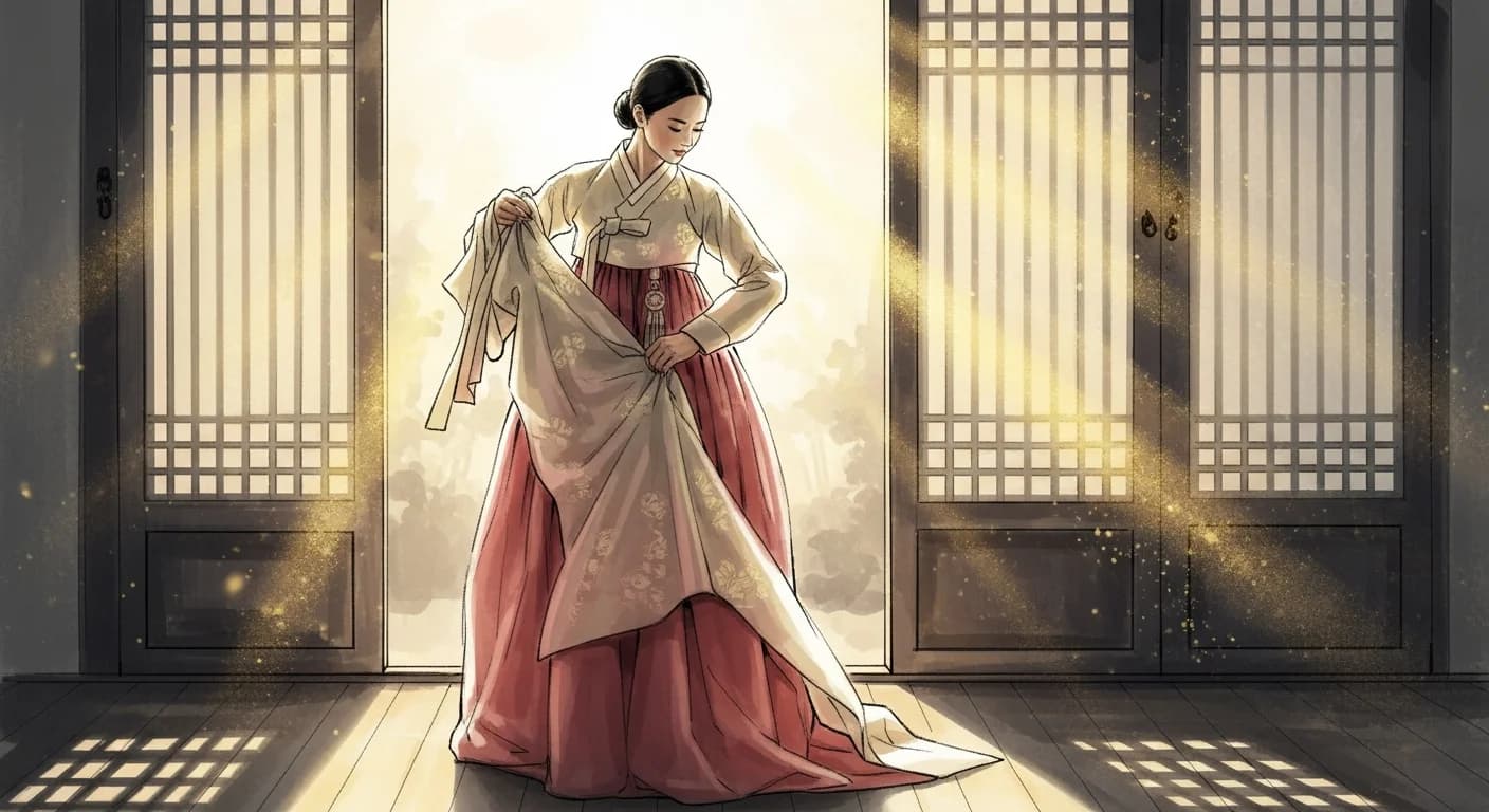 Getting Dressed Dream Meaning — New Clothes, Hanbok & Color Symbolism