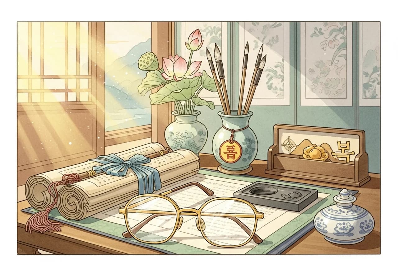 안경 꿈 길몽: 지위 상승과 통찰의 신호