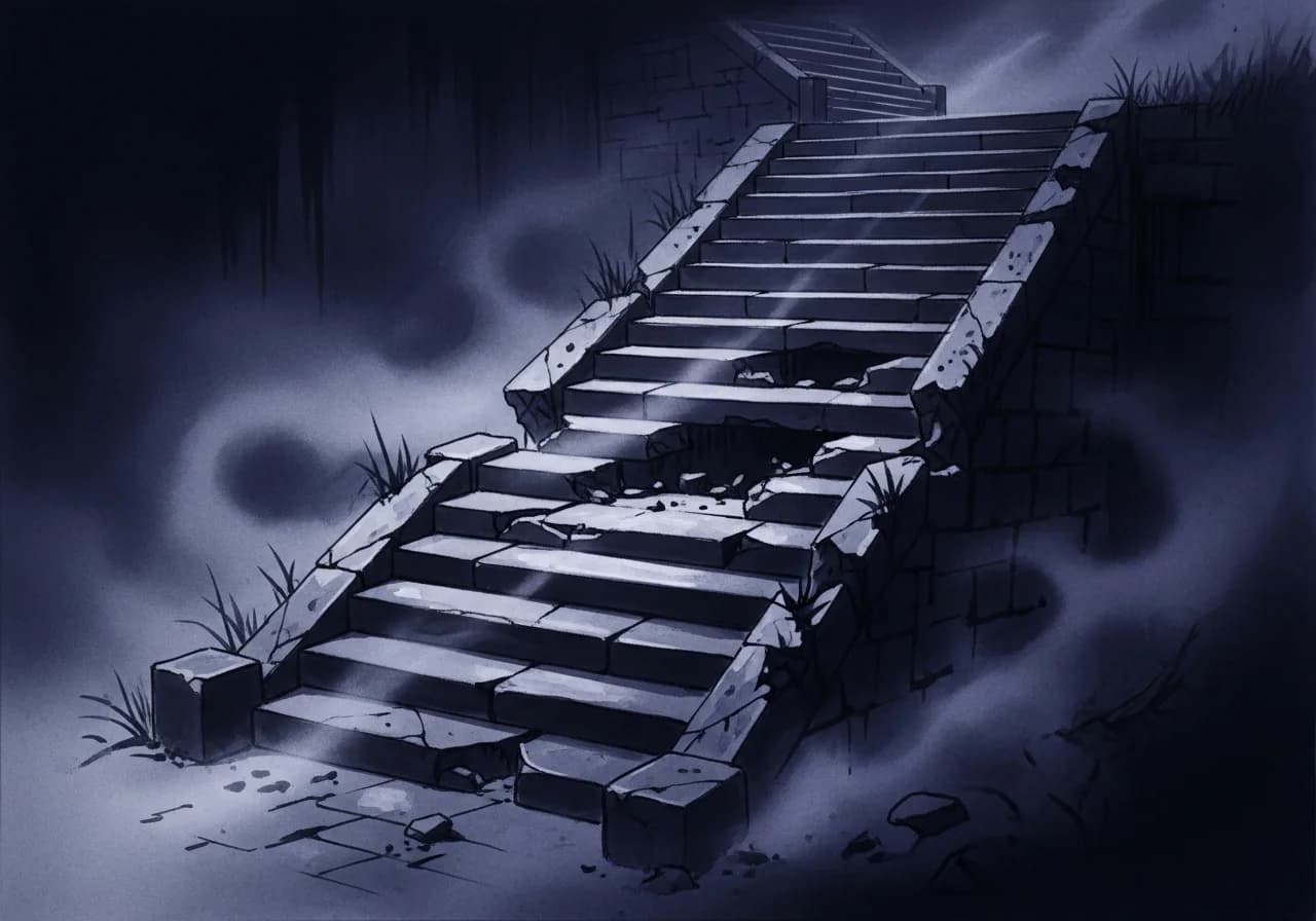 계단을 내려가는 꿈 — 흉몽으로 보는 해석