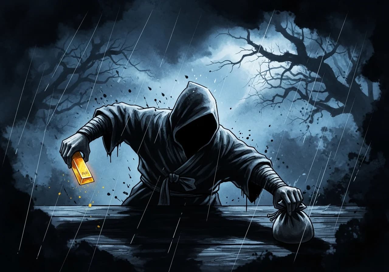 흉몽 — 훔치거나 빼앗기는 금괴: 탐욕과 손실의 경고