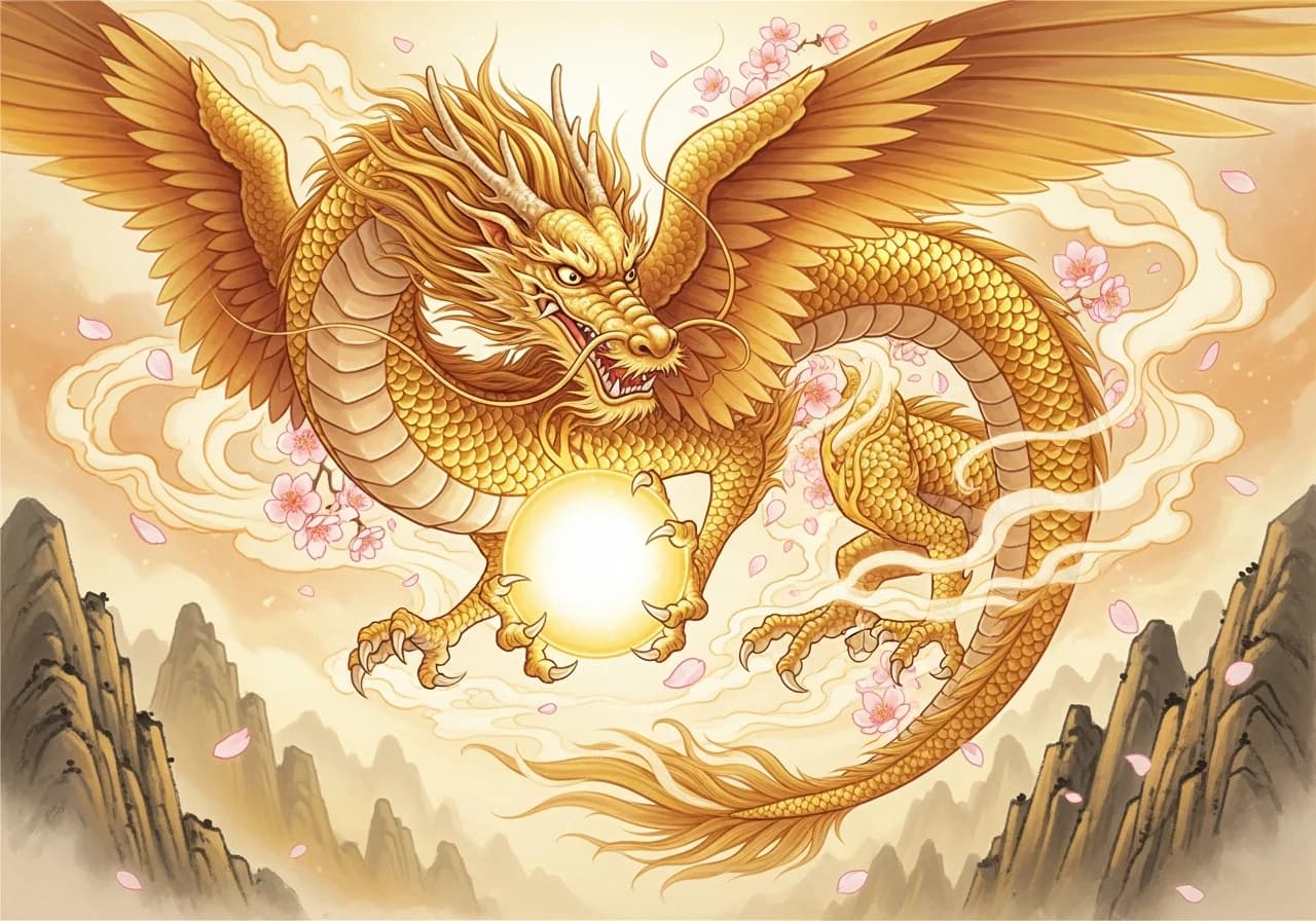 황금 용 꿈: 길몽 해석