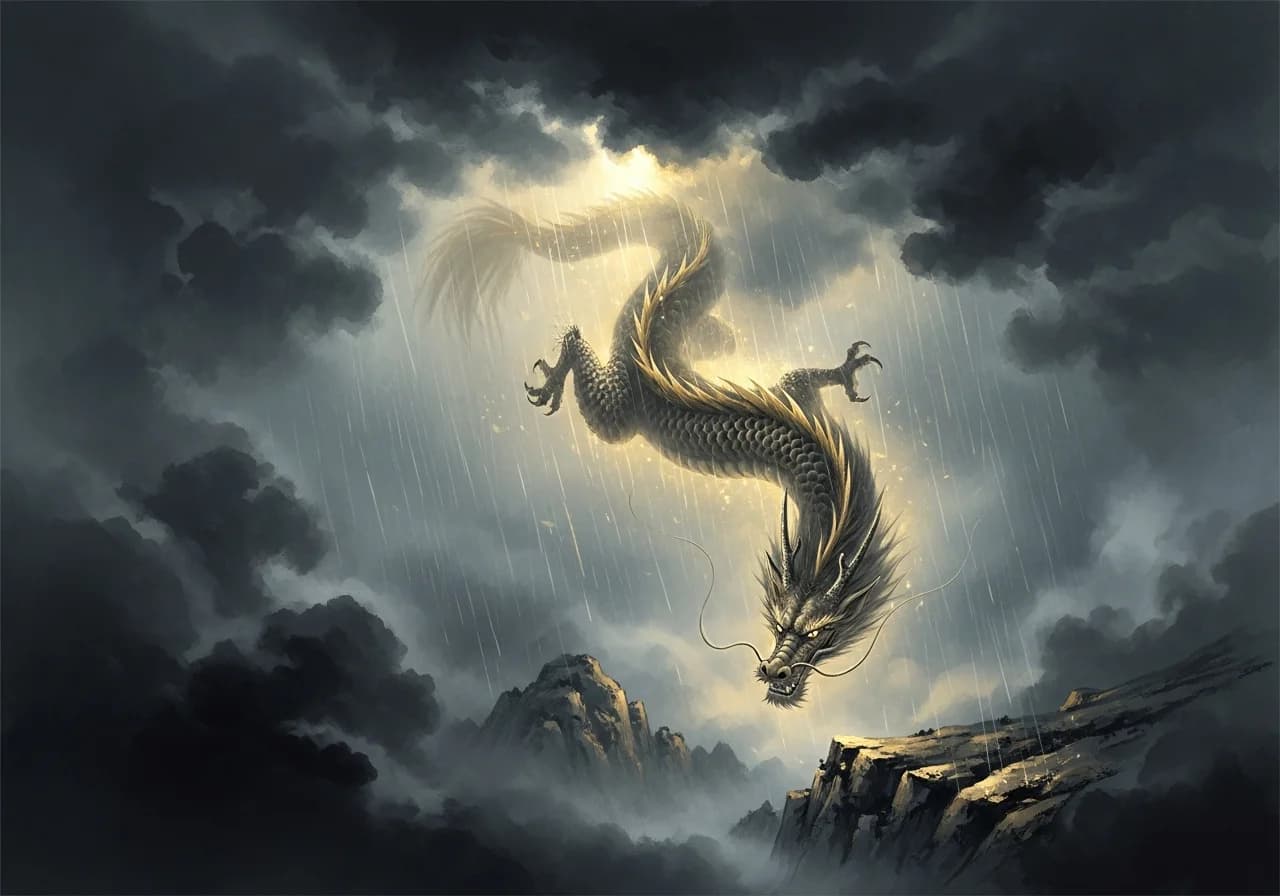 황금 용 꿈: 흉몽 해석