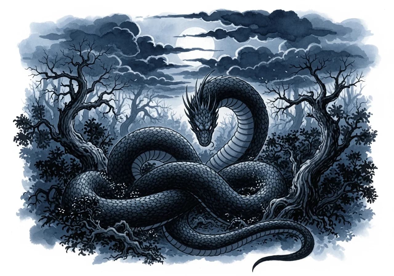 큰 뱀 꿈의 흉몽 해석 — 어떤 경우 조심해야 할까?