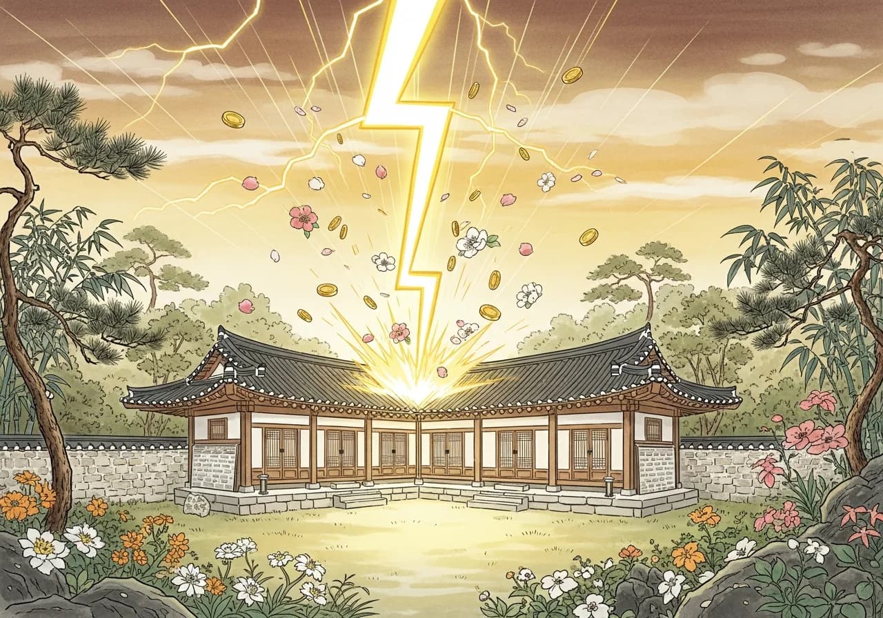 번개꿈 대부분은 강력한 길몽입니다