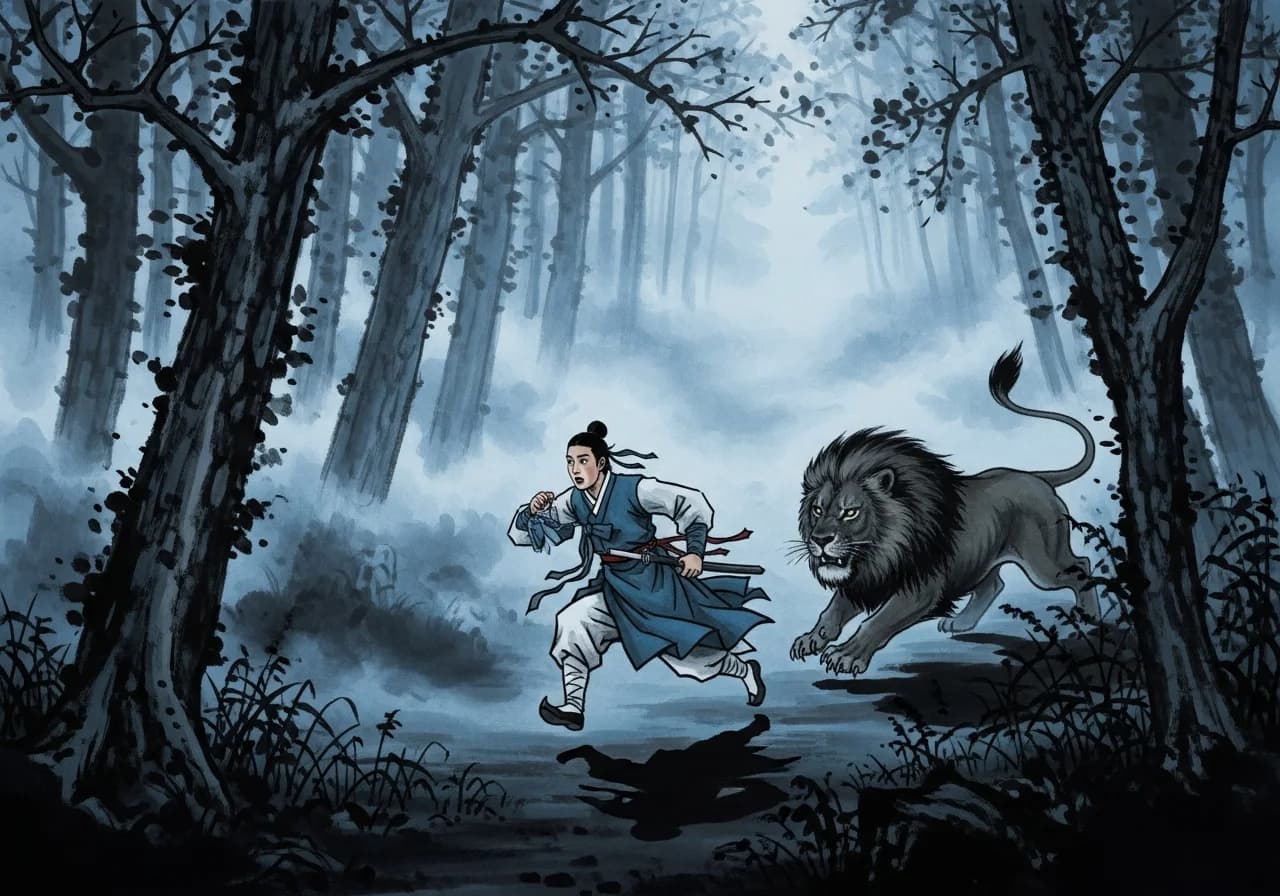 흉몽: 도망치다 잡히거나 무리에게 압도된 꿈