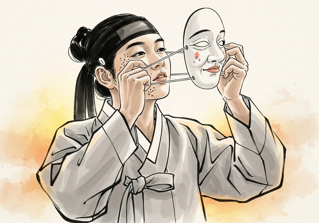 길몽 — 가면을 벗다: 진정한 자아의 해방