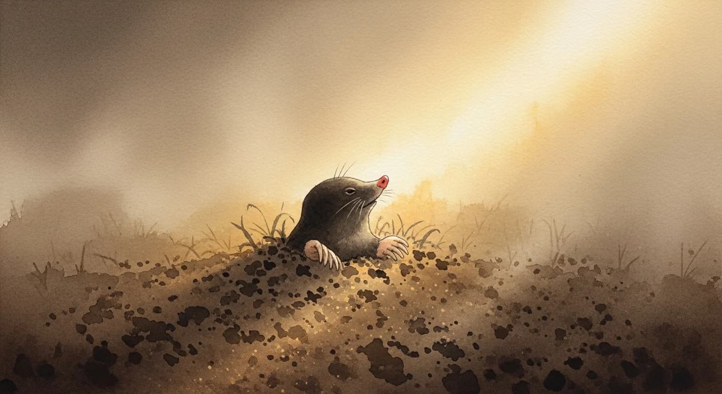 두더지 꿈해몽 — 숨겨진 진실이 드러나는 꿈