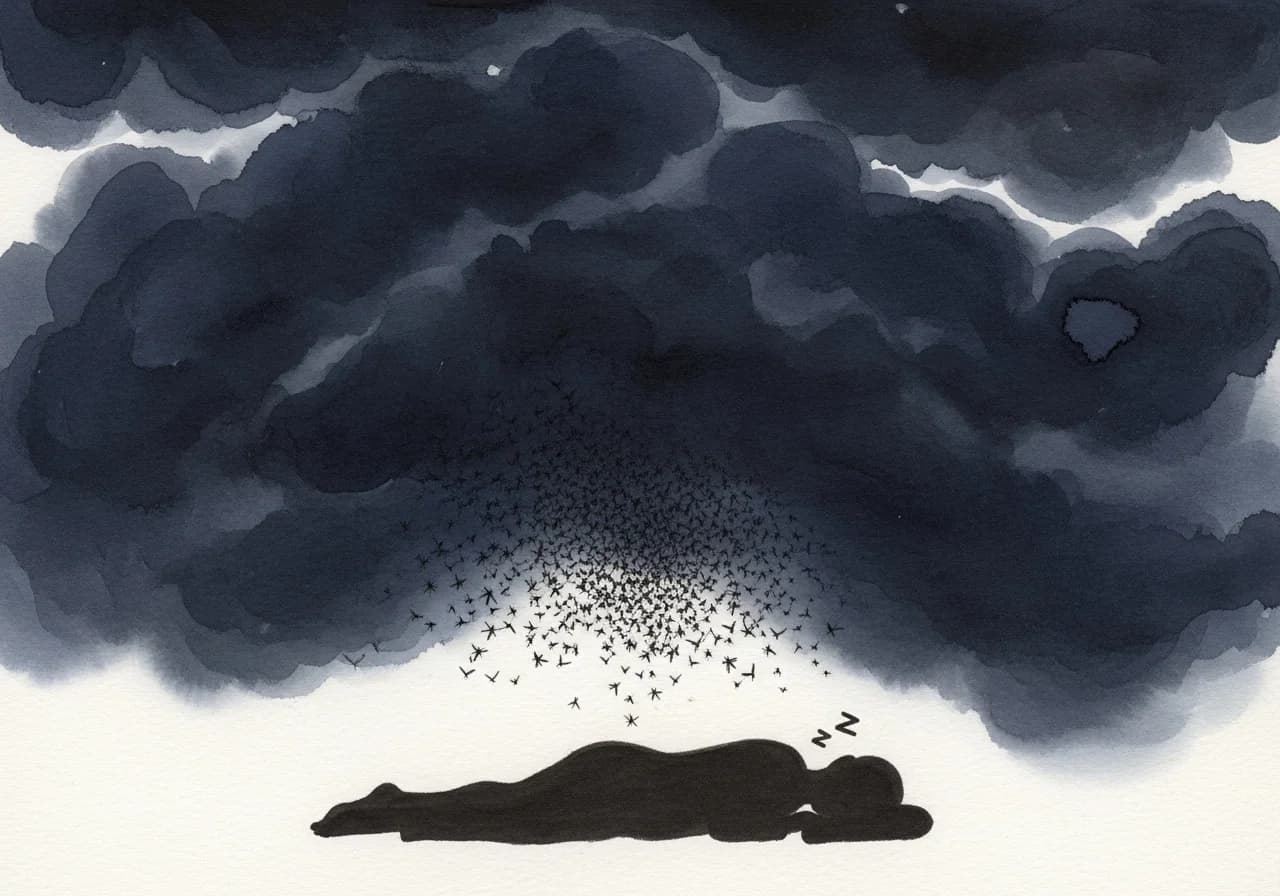 모기에 물리는 꿈 — 에너지와 재물 손실의 경고