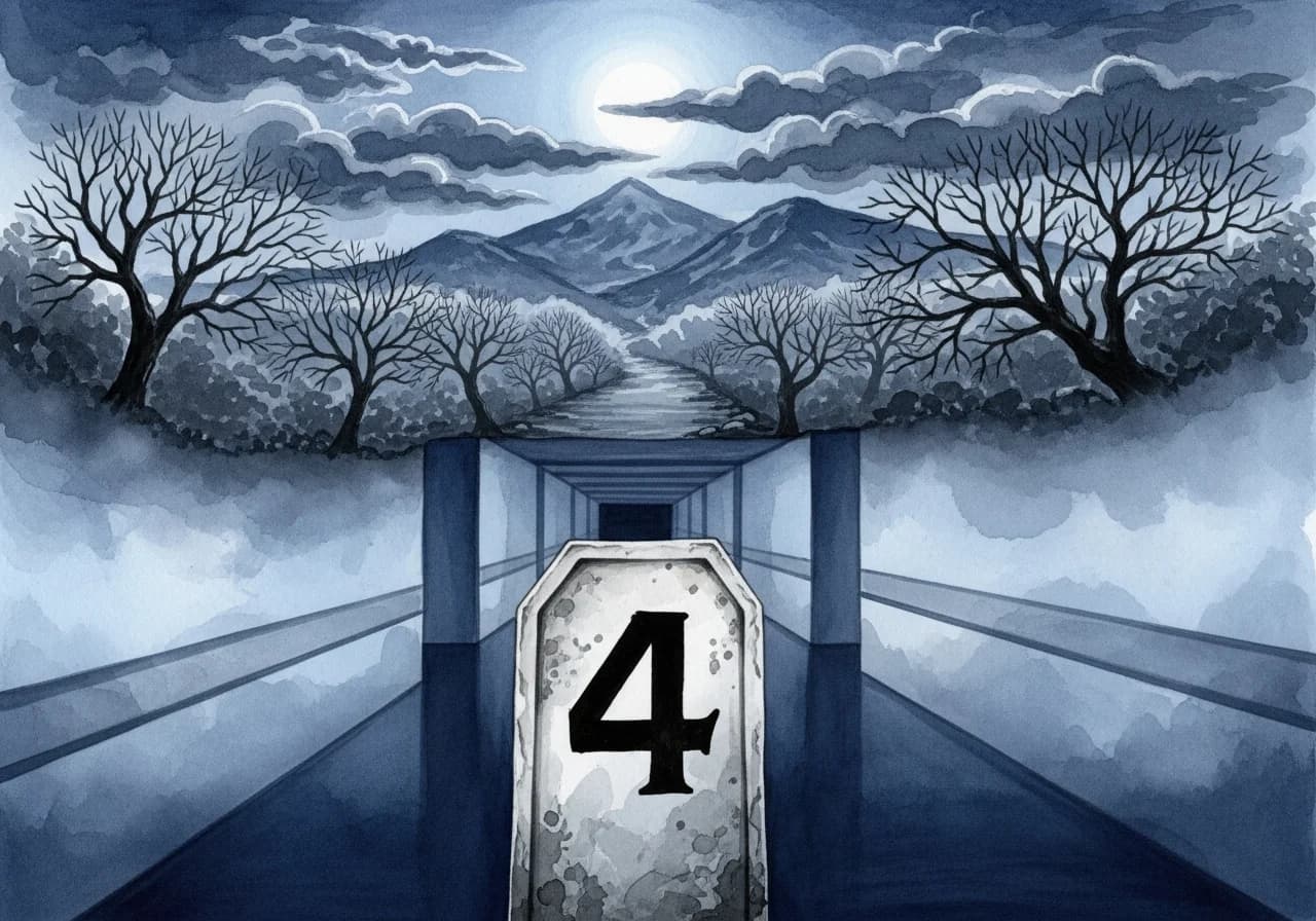 숫자 4 꿈이 흉몽인 경우 — 건강과 안전에 각별한 주의