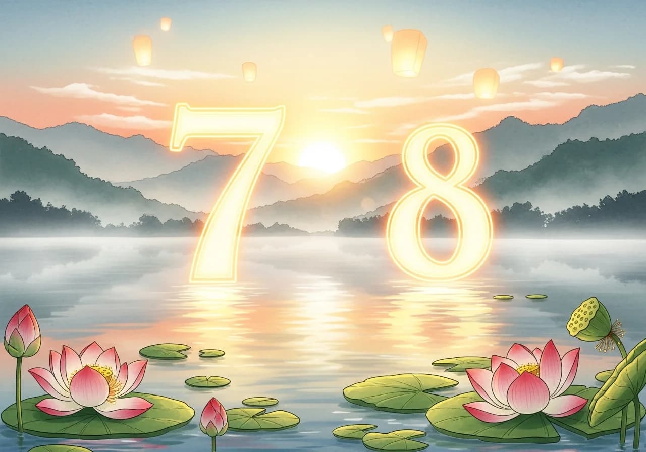 숫자 꿈의 길몽 — 행운과 재물을 부르는 숫자들